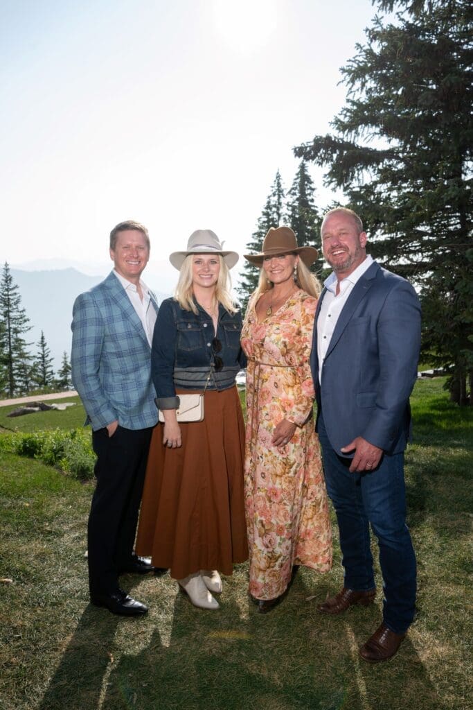 Bill & Christine Gutknecht, Rachel & Tom Regan at the Memorial Hermann Foundation events in Aspen (Photo by Daniel Ortiz)