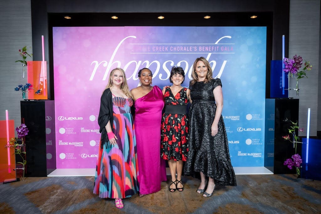 Rhapsody co-chairs Grace Cook, Sheilon King, Tara Lewis, Whitney Strauss (Photo by Cash Anglin)