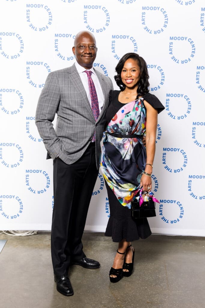 Derrick Mitchell & Roslyn Bazzelle Mitchell at Rice University's Moody Center for the Arts' seventh anniversary annual fundraising dinner (Photo by Hung Truong) 