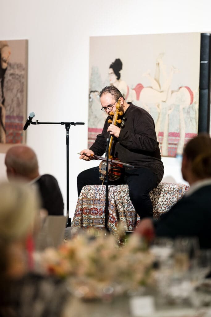 Badie Khaleghian plays at Rice University's Moody Center for the Arts' seventh anniversary annual fundraising dinner. (Photo by Hung Truong)