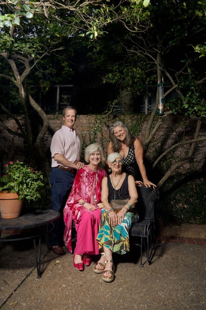 Gordon & Rega Richardson Waggett, Patti Richardson, Melissa Richardson Banks at FLATS' "Interwoven." (Photo by Studio D-18)