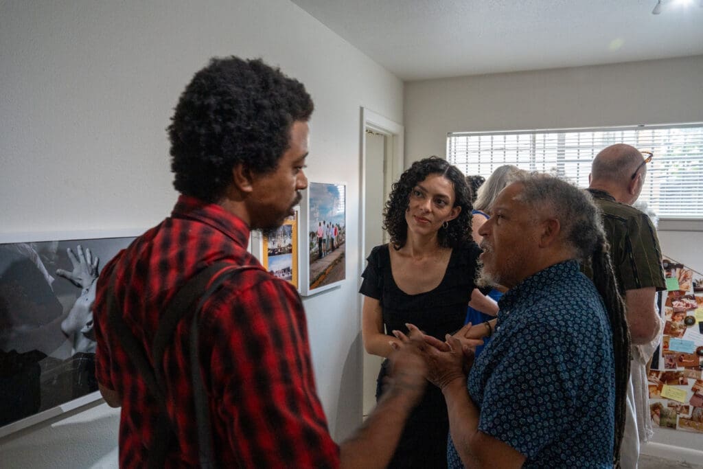 Colby Deal, Briana Vargas, Bert Samples at FLATS' "Interwoven"(Photo by Alan Nguyen)