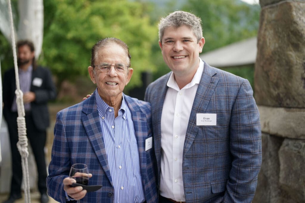 Jim 'The Texas Hammer' Adler, Evan Weinberger at MD Anderson Cancer Center events in Aspen