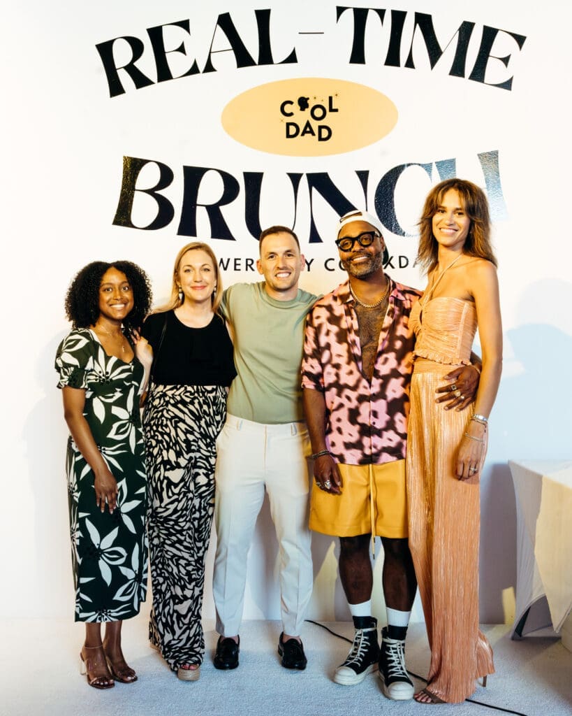 Alexandra Trahan, Casey Weaver, Adam Weaver, Kevin Barnett & Lacee Jacobs-Barnett at CoolxDad Real-Time Brunch (Photo by William Issac)