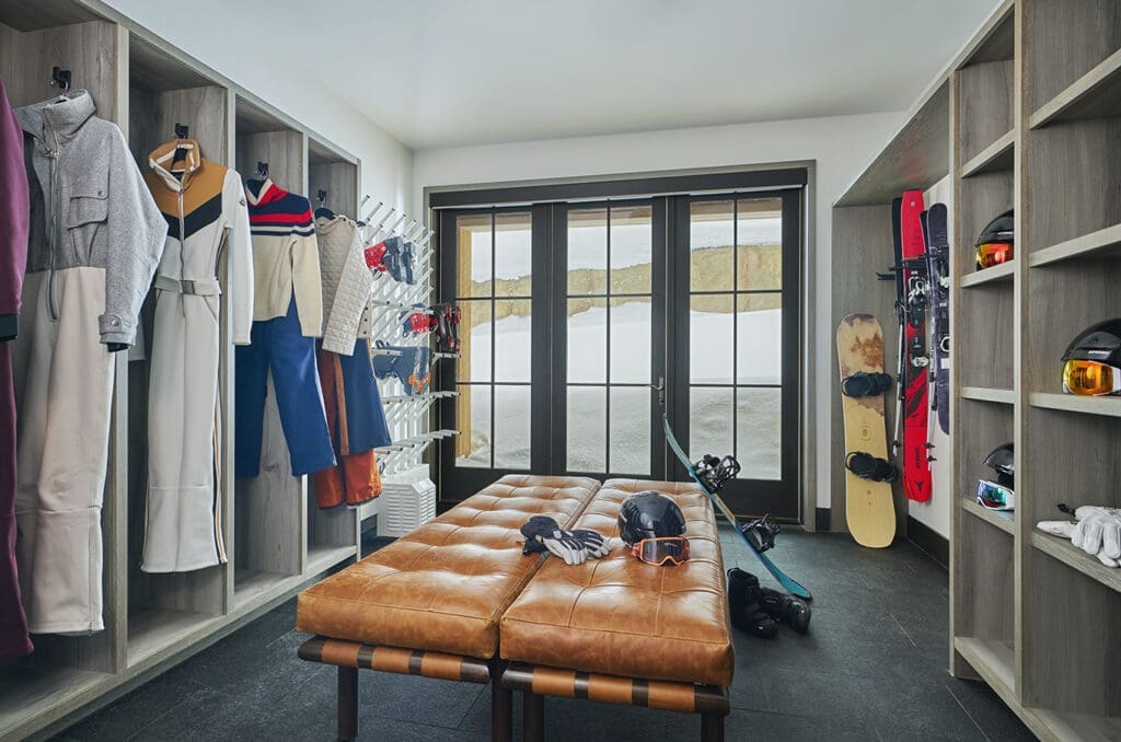 Owning a residence at Montage Big Sky means enjoying all the state-of-the-art spaces including ski in ski out services, boot rooms and private entrances.