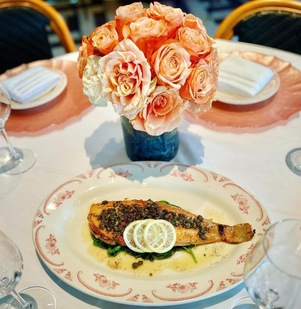 The Dover Sole Meuniere in a caper brown butter sauce at Le Margot (created by chef Graham Elliot) is sure to make an impression.