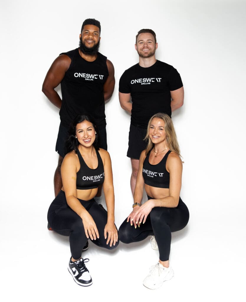 One Sweat Dallas staffers. 
