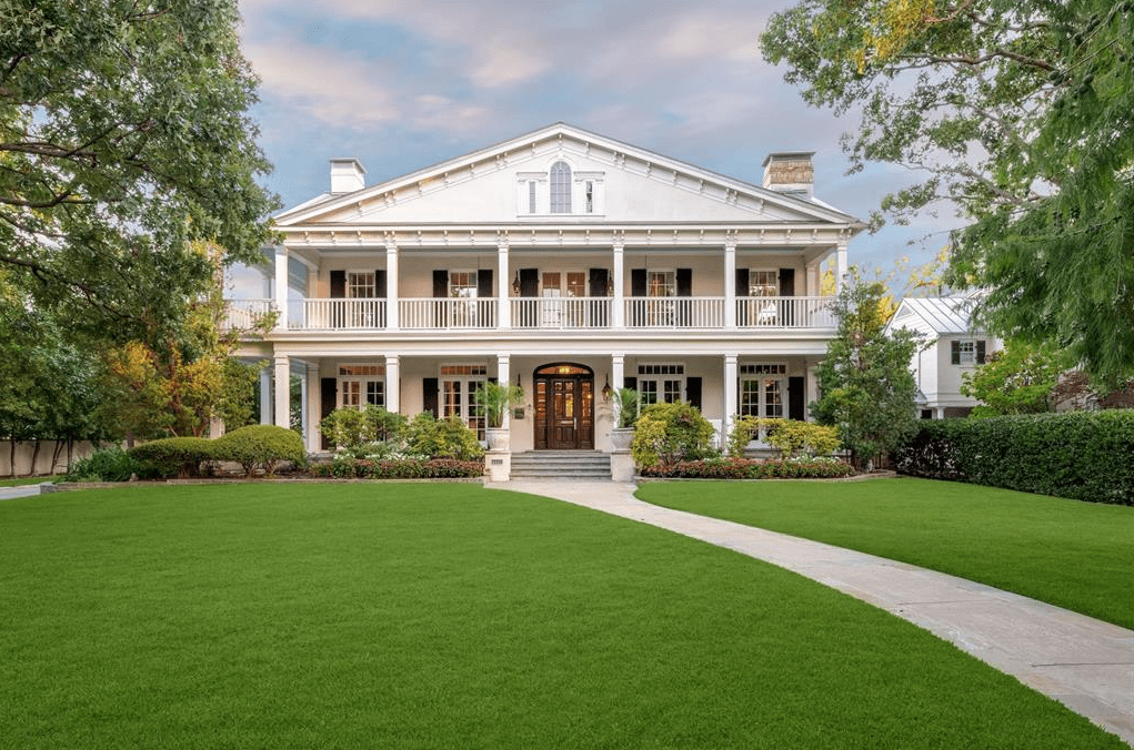 This Low Country classic at 4001 Glenwick Lane in Dallas is listed with Ralph Randall of Briggs Freeman Sotheby's International Realty for $8,995,000. 