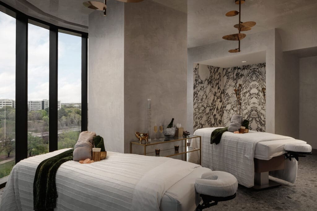 The couples treatment room at the Thompson Spa at Thompson Houston