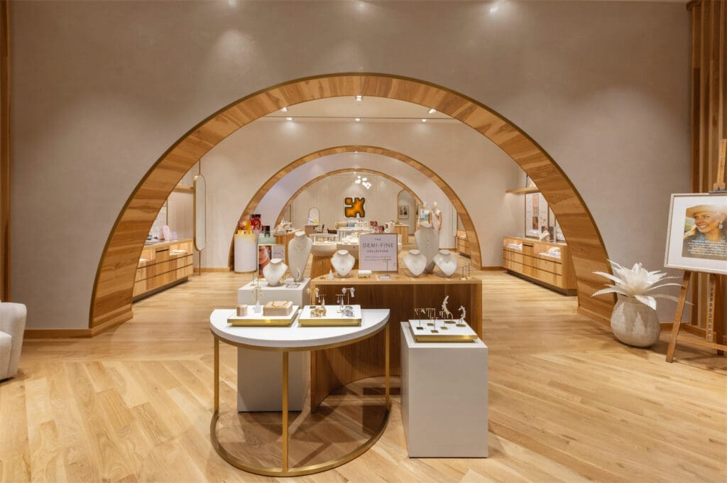 Kendra Scott's new NorthPark Center store is located on the second level between Madewell and Eataly.  (Photo by Justin Clemons)