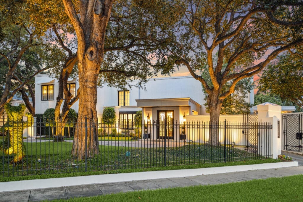 The former River Oaks Boulevard home of late Texas Governor John B. Connally Jr. is on the market. (Photo by TK Images for Compass)