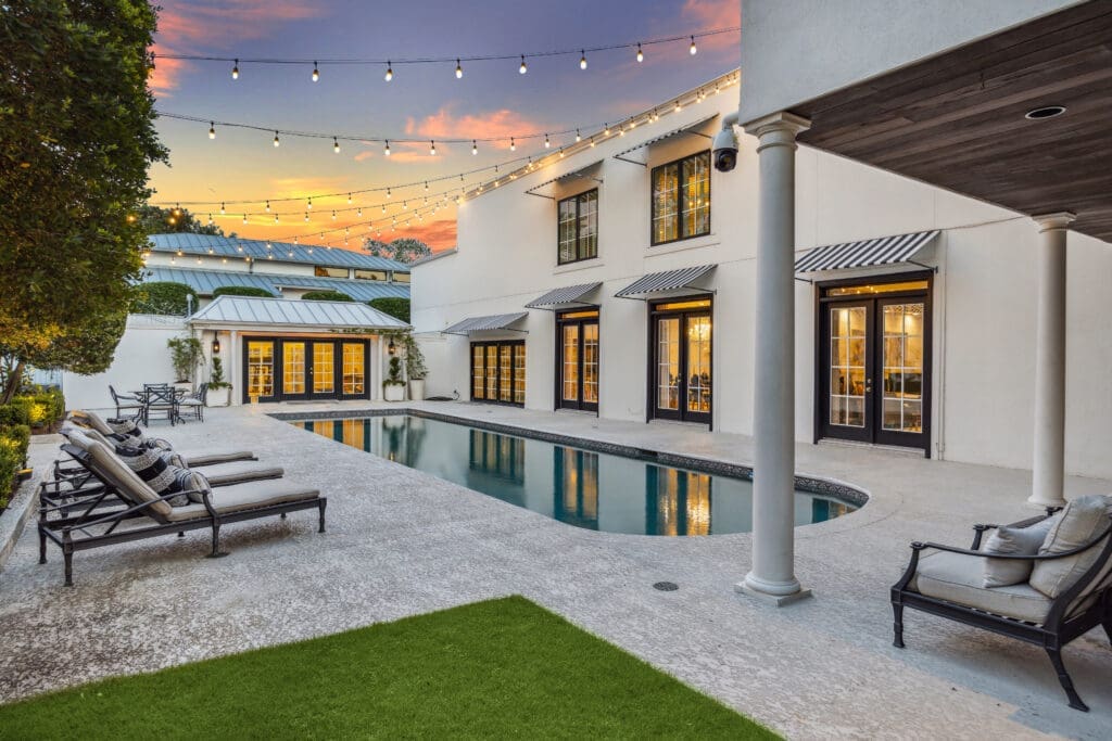 The stunning resort style setting at 2411 River Oaks Boulevard. (Photo by TK Images for Compass)