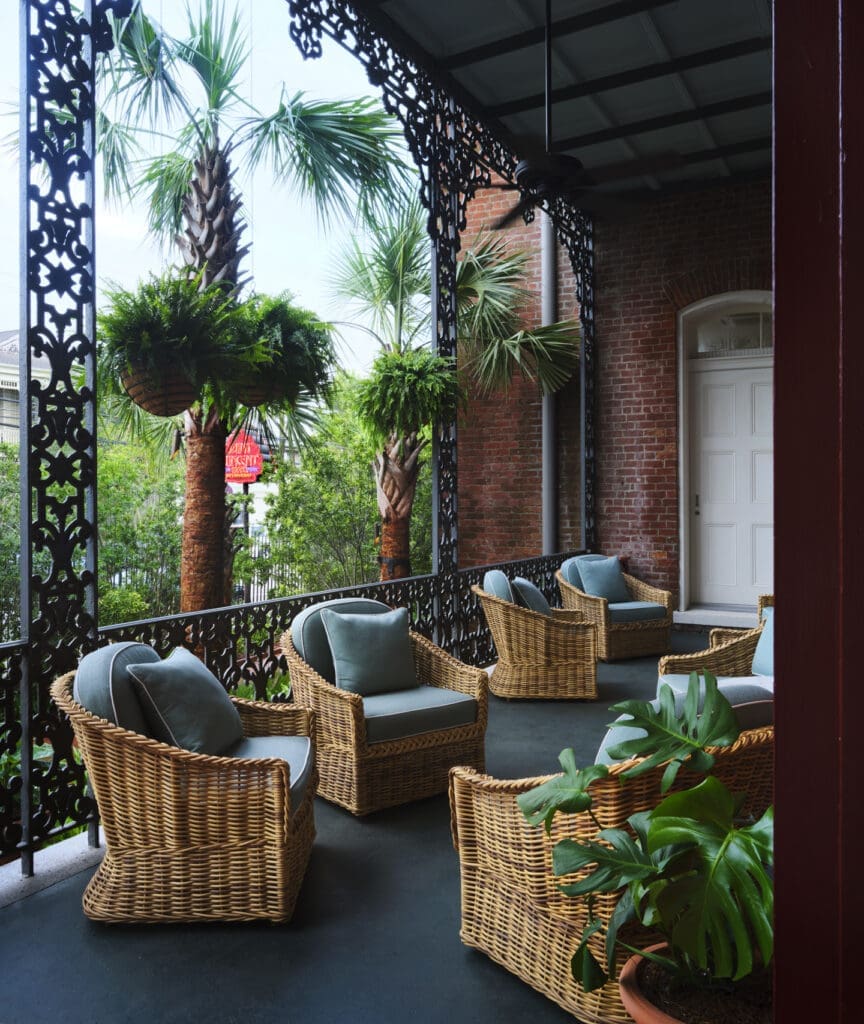 Front porch of Hotel Saint Vincent (Courtesy Hotel Saint Vincent)