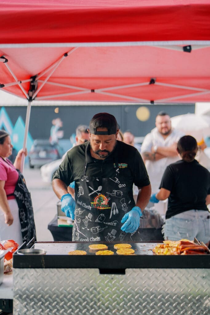 El Primo Taco provides a variety of taste treats for Nan & Company Properties' White Linen Night in The Heights soirée.