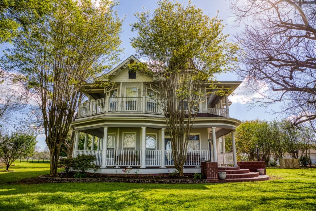 Able Acres Farm and Ranch is centered by the Victorian house, built in the early 1900s. (Photo by Jams Pharoan)