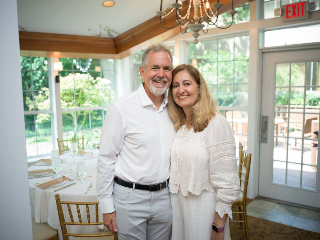 Brad & Muge Wood  at The  Houstonian's Battle of the Bubbles.   (Photo by Daniel Ortiz)