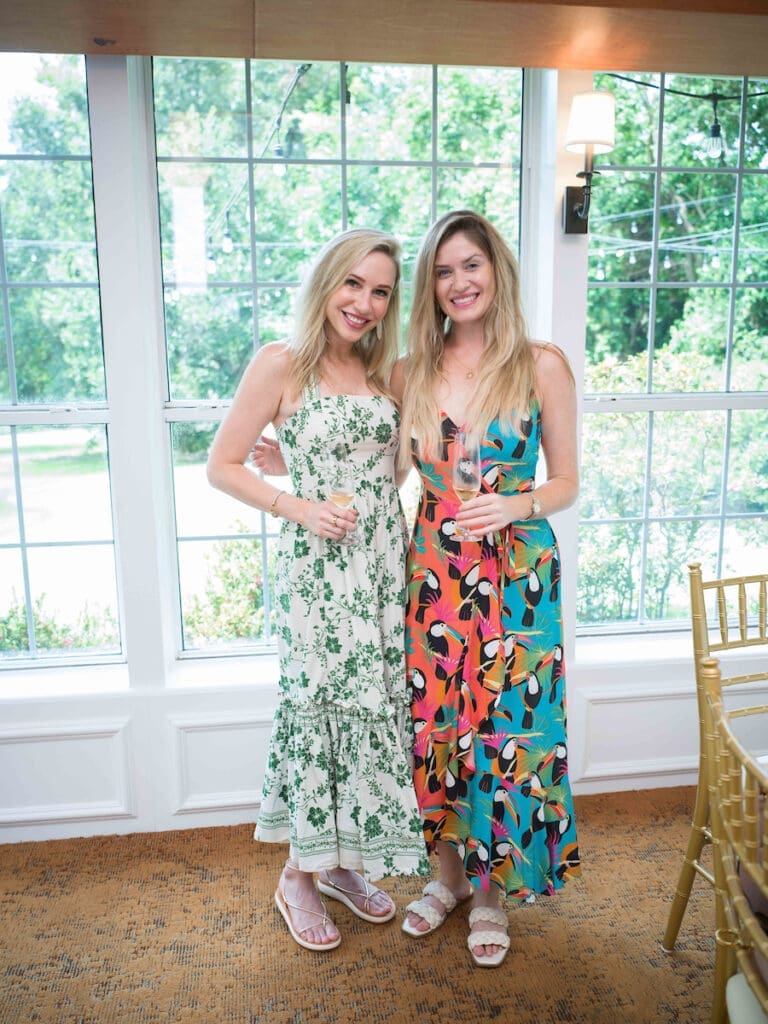 Marina Erbstoesser, Martha Julien at The  Houstonian's Battle of the Bubbles.  (Photo by Daniel Ortiz)