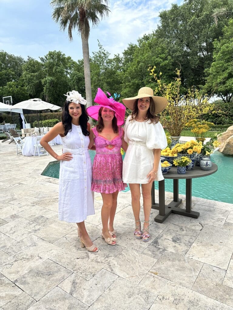 Co-chair Hillary Watson, hostess Elizabeth Madden, co-chair Cara Millas at the Fort Bend Spring Brunch benefiting the Fort Bend Children's Discovery Center (Photo by Fort Bend Children's Discovery Center)