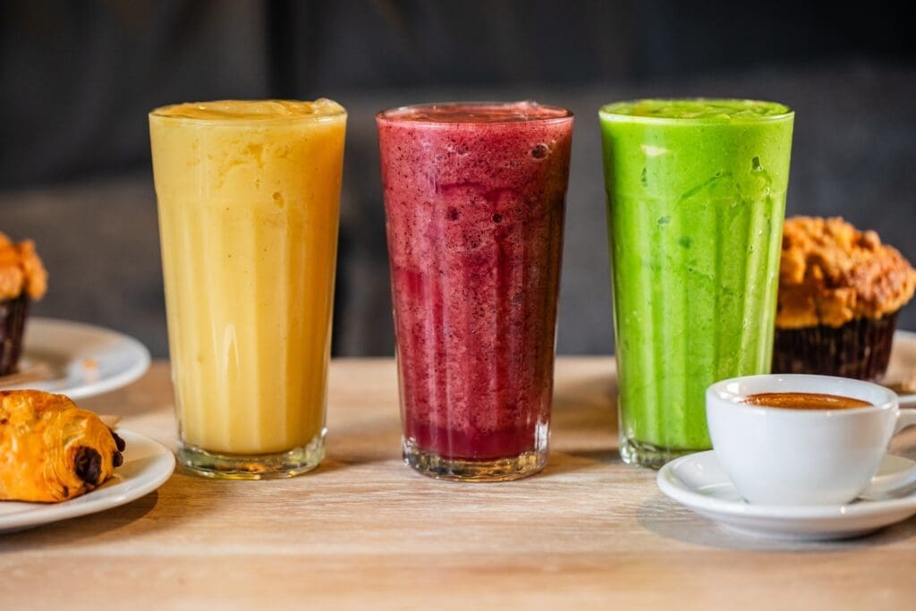 On the menu: smoothies, available in a trio of flavors. Photo by Becca Wright. 