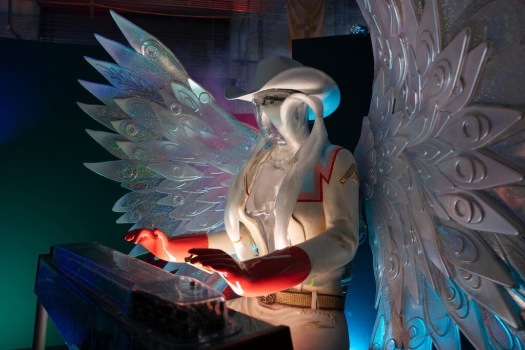 Meow Wolf Houston's Cowboix Hevvven is a dive bar for demons and angels, opening October 31. (Photo by Kate Russell)