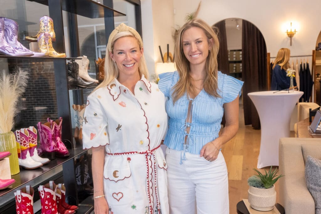 Emily Hall, Lauren Hall at the Houston PetSet celebration at Miron Crosby.
