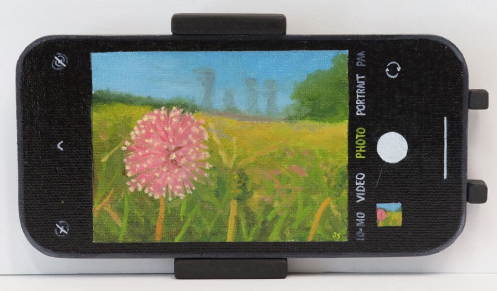 John Slaby's "Flower," 2022, is on view at Archway Gallery. (Photo courtesy of Archway Gallery)
