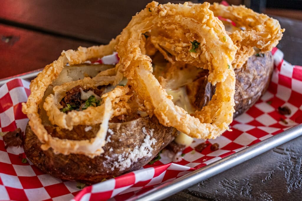 Moak's Family Texas BBQ will also offer baked potatoes, sides, and desserts. (Courtesy)