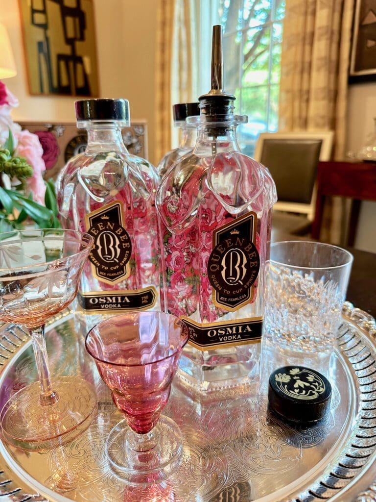 Bottle design of the luxe Queen Bee Osmia Vodka is grand as the vodka itself.