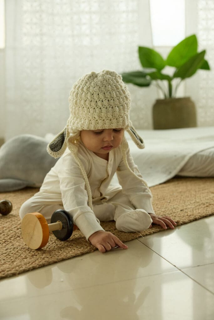 Caps with bunny ears are a BabiSabi client favorite.
