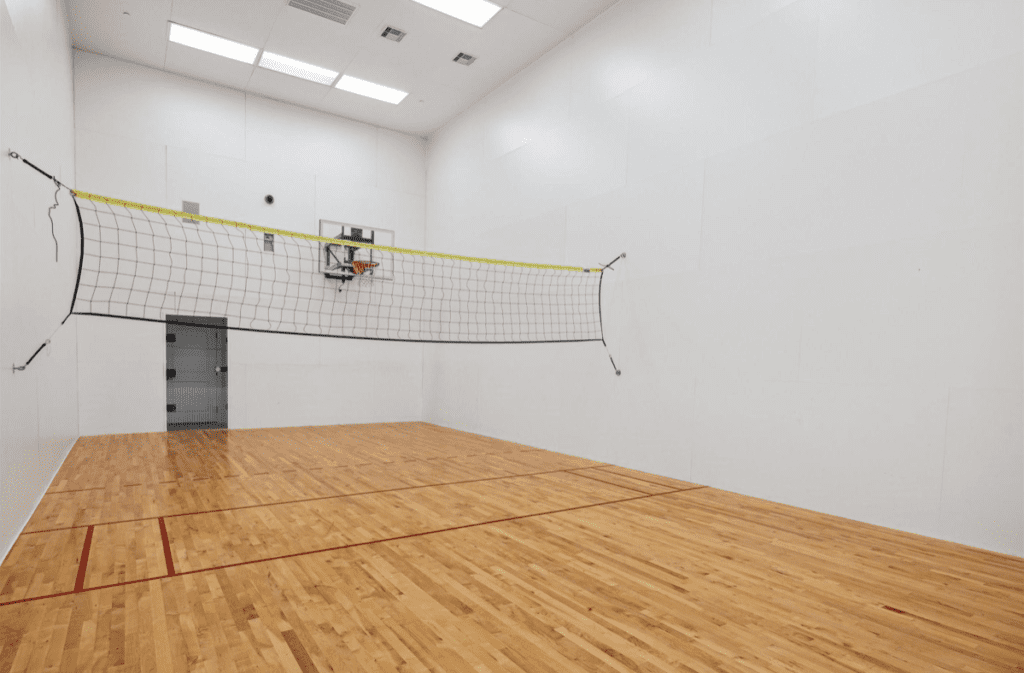 The indoor racketball court at 5318 Holly Street in Bellaire (Photo by TK Images for Compass)
