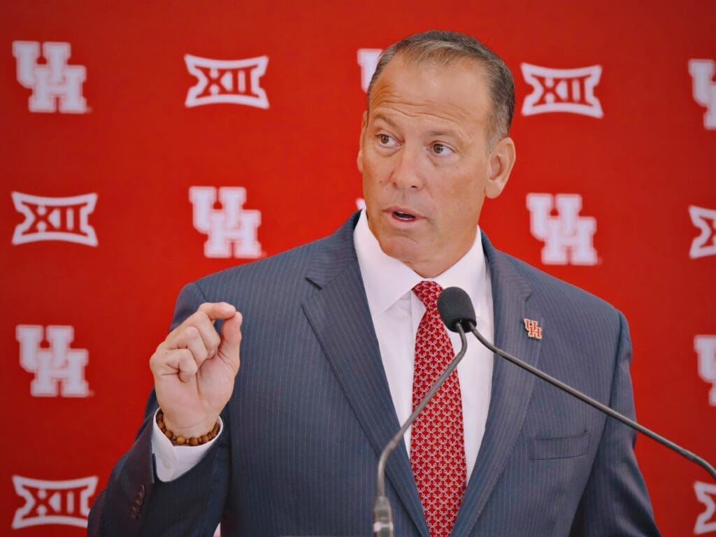 New University of Houston athletic director Eddie Nuñez knows he must make his points count. (Photo by F. Carter Smith)