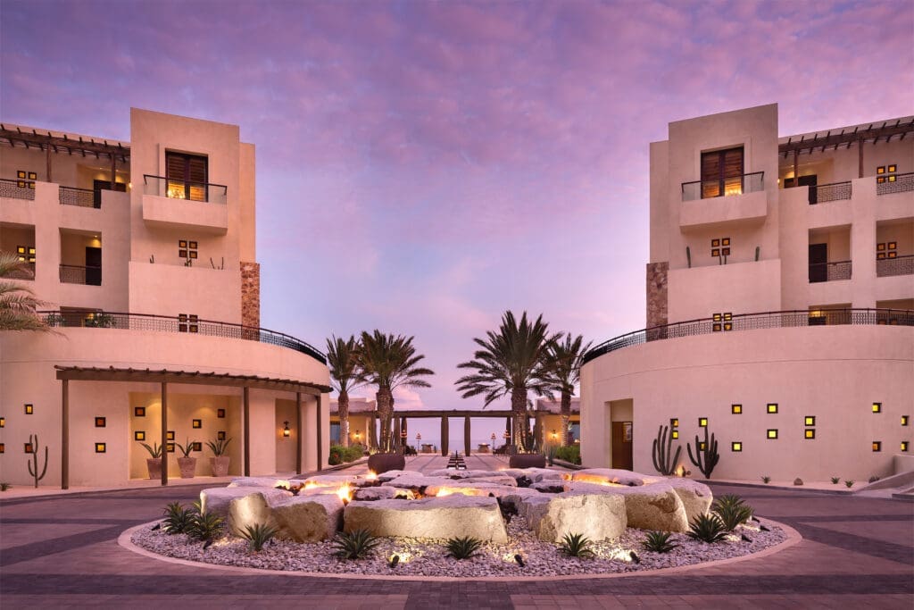 The breathtaking entrance Waldorf Astoria Los Cabos Pedregal. (photo by Blake Marvin)