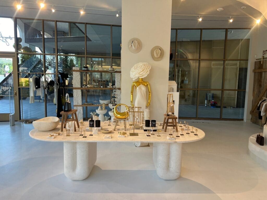 The jewelry display at Wyld Blue Dallas. 
