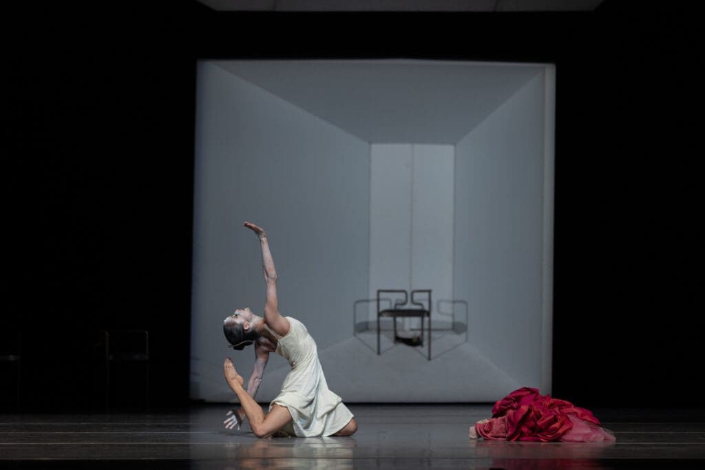Houston Ballet principal Karina González as The Little Mermaid/His Creation in John Neumeier’s "The Little Mermaid." (Photo by Amitava Sarkar)
