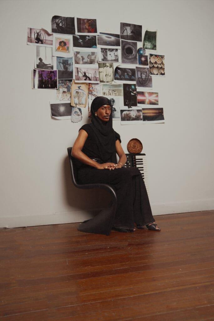 Artist Christopher Paul creates in the studio. (Photo by Jakayla Monay.)
