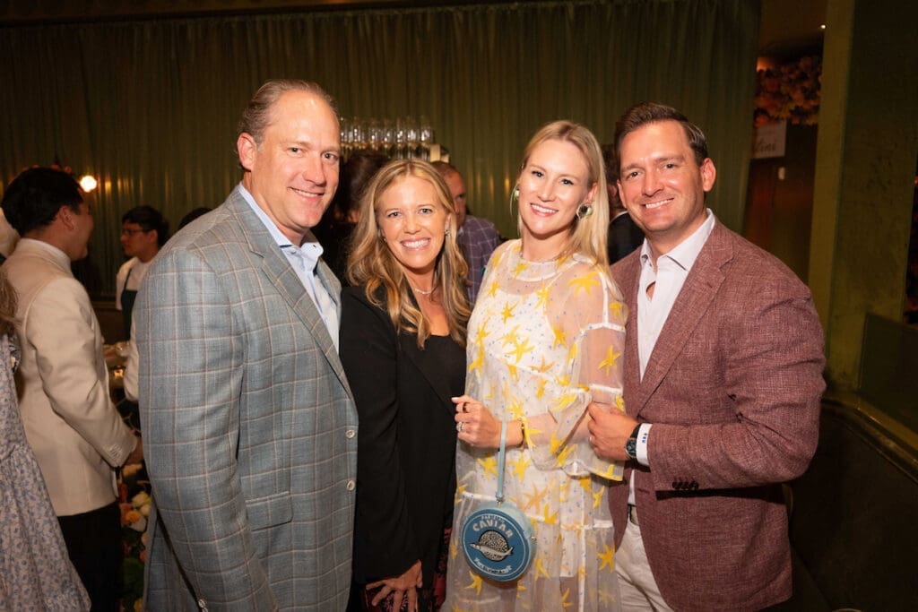 Doug & Melissa Sugulas, Virginia & William McMullen at Children's Memorial Hermann Hospital 'Meet Us at the Club' friend-raising event. (Photo by Daniel Ortiz)