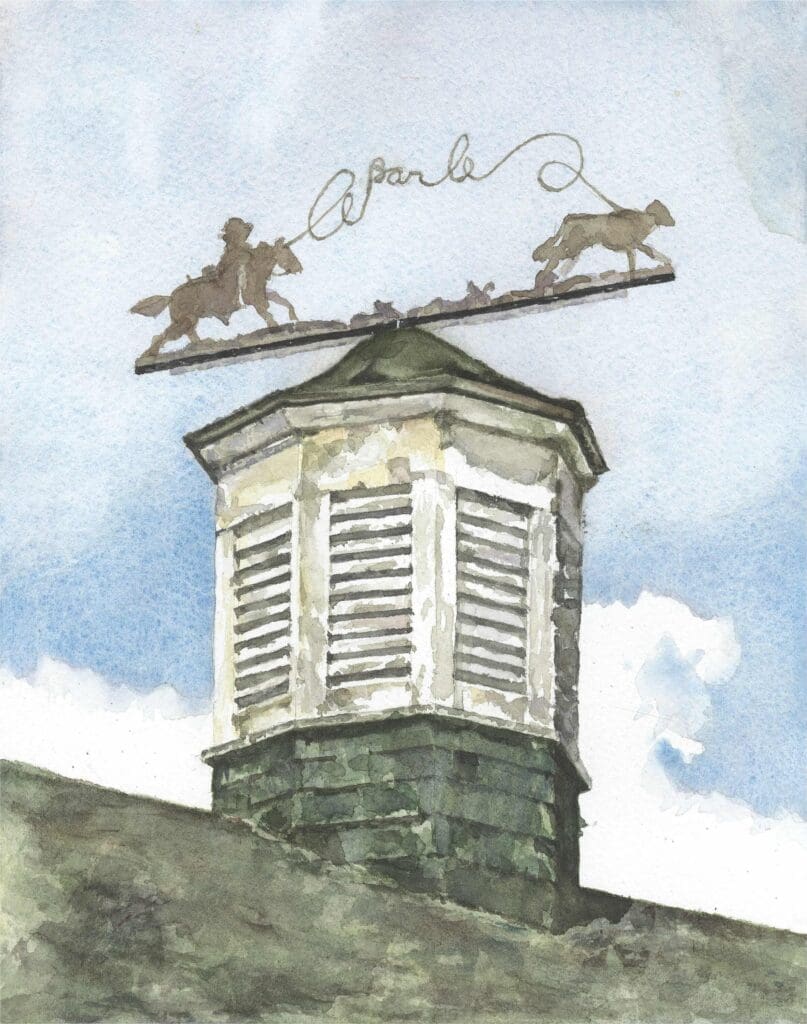 Cupola atop a show barn at the A Bar A Ranch in Encampment, Wyoming.
