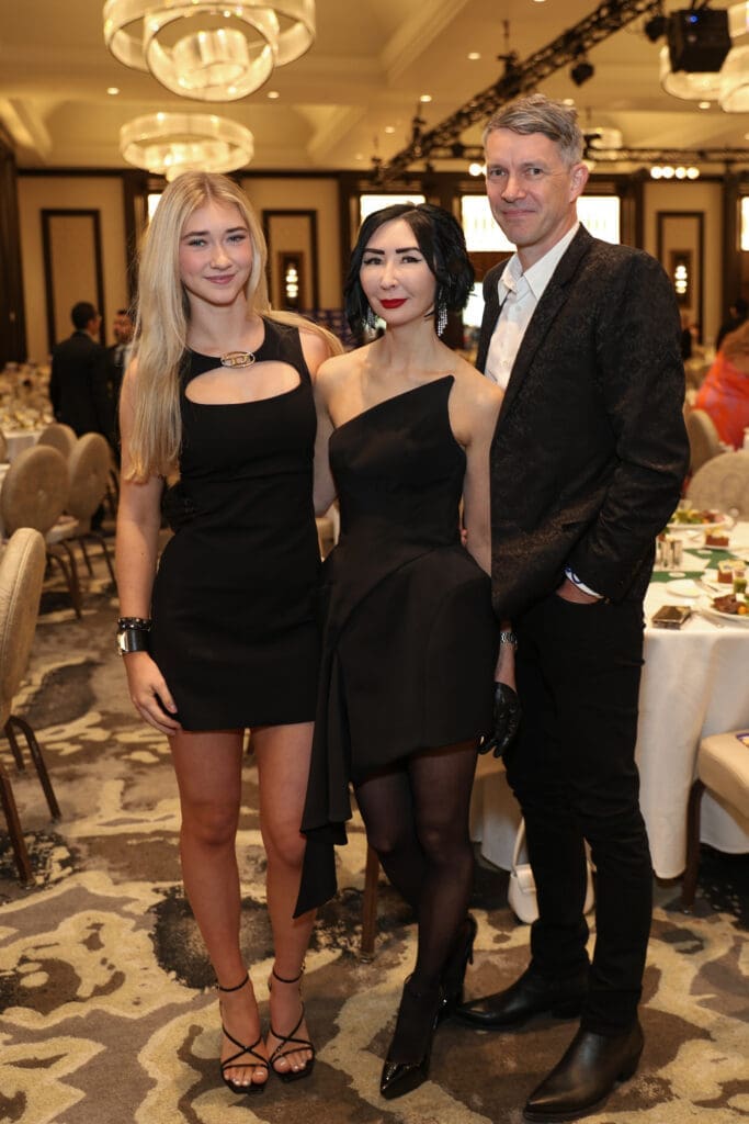 Sofie Brandsberg-Dahl, Carrie & Sverre Brandsberg-Dahl at the PaperCity Philanthropy in Fashion Best Dressed luncheon benefiting March of Dimes. (Photo by Priscilla Dickson)