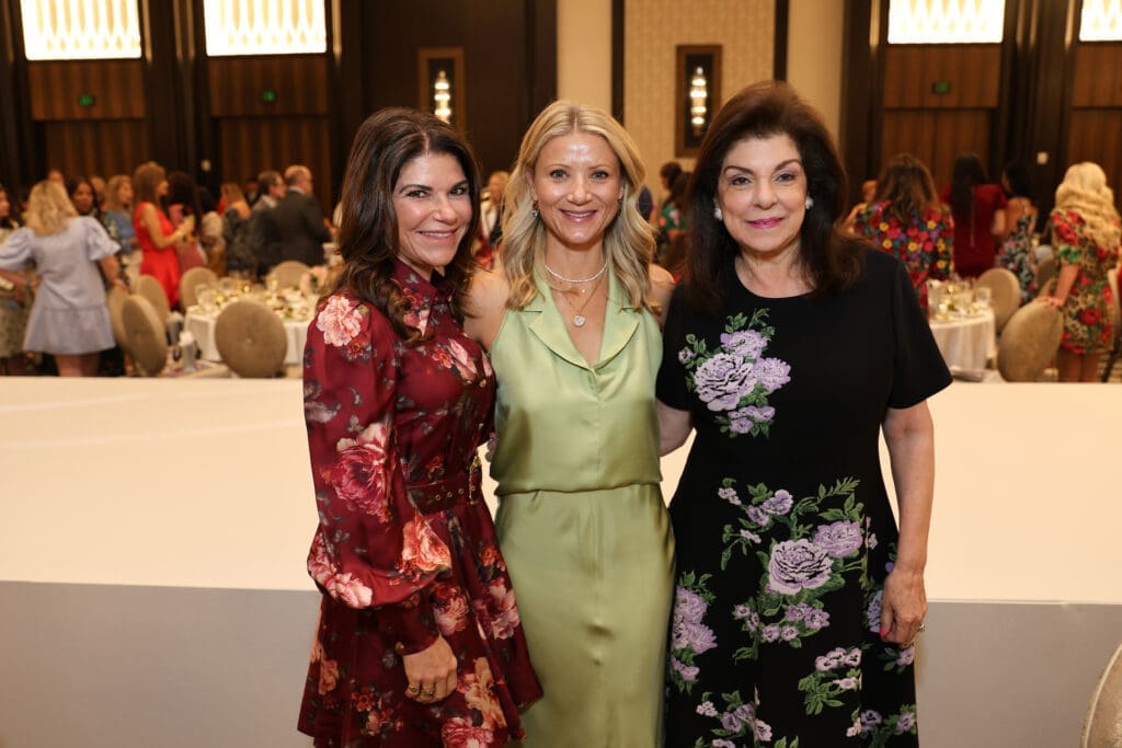 Laura Davenport, Stephanie Cockrell, Laura Ward at the PaperCity Philanthropy in Fashion Best Dressed luncheon benefiting March of Dimes. (Photo by Priscilla Dickson)