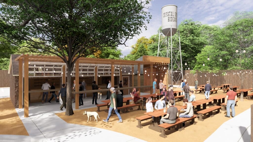 A New Fort Worth Beer Garden Brings Big Kat Burgers, a Wine Shop, and Live Music to The River District — Get to Know Crystal Springs Hideaway