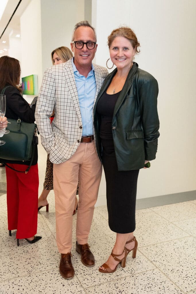 Mark Sullivan, Claudia Solis at the Orange Show's Dalidada dress-up party at Tootsies.  (Photo by Jane Perkins)