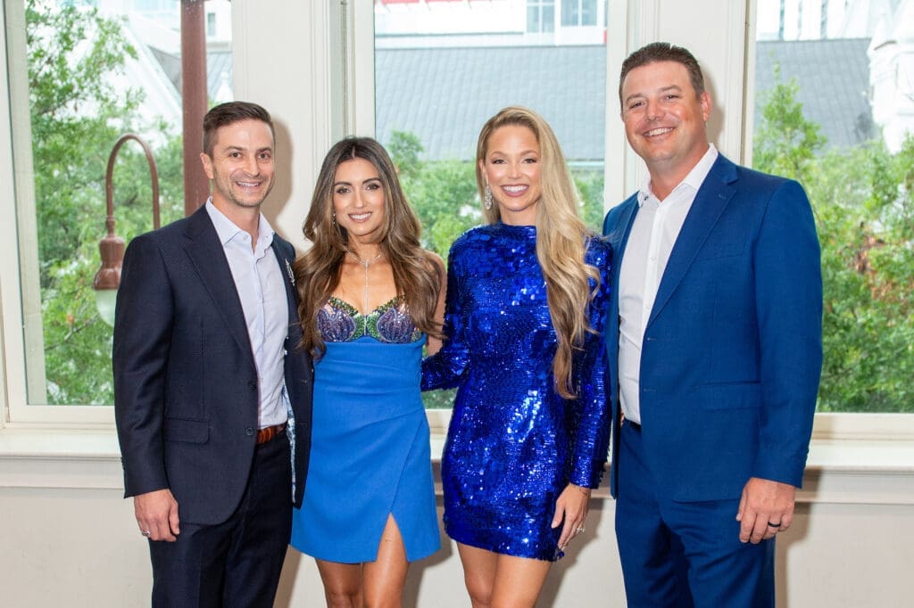 Danny & Iris Shaftel, Allie LaForce & Joe Smith at the HelpCureHD evening. (Photo by Jacob Power)