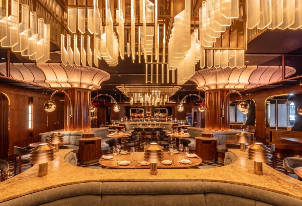 Nuri Steakhouse opened in Uptown Dallas in 2024, having cost $20 million to build out. (Photo by Kayla Enright)