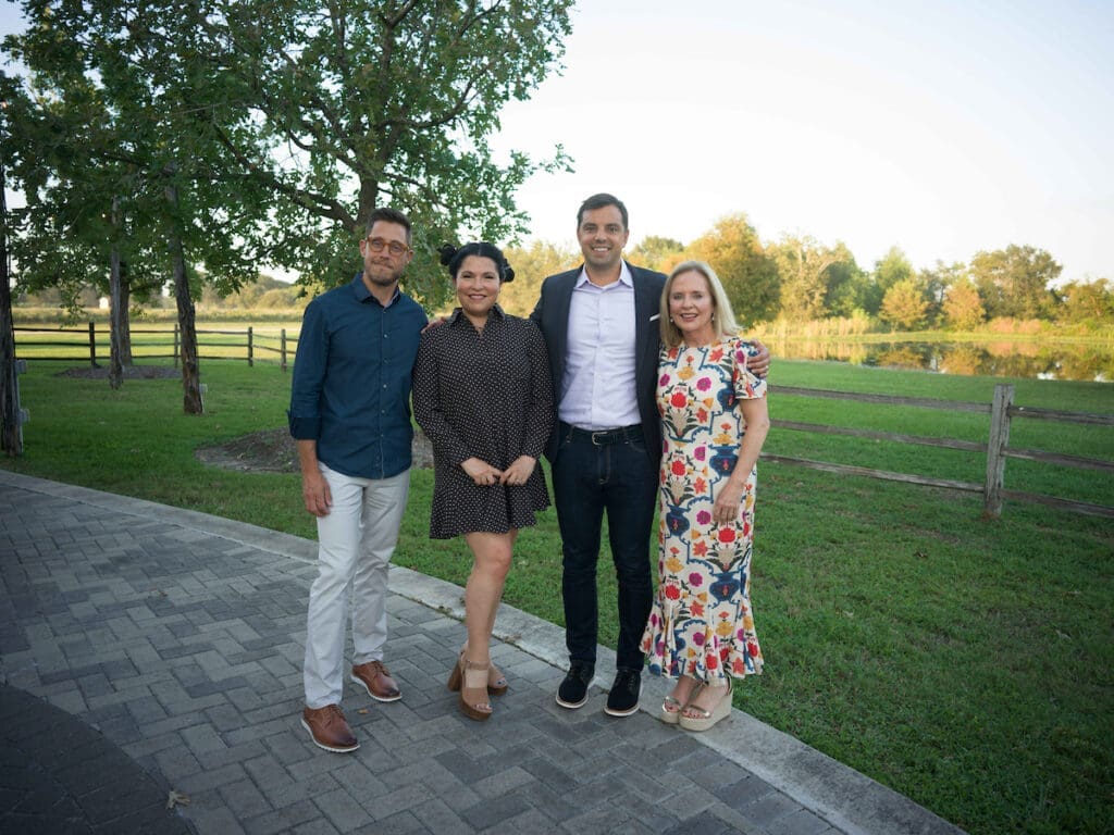 Amazing Place West inaugural dinner chairs Peter & Andi Holt, guest speaker Danny Buettner Jr., amazing Place executive director Tracey Brown. 