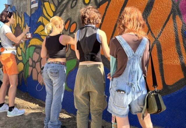Painting as a Community — The Woodlands’ Grand 50th Anniversary Mural Brings People Together to Create