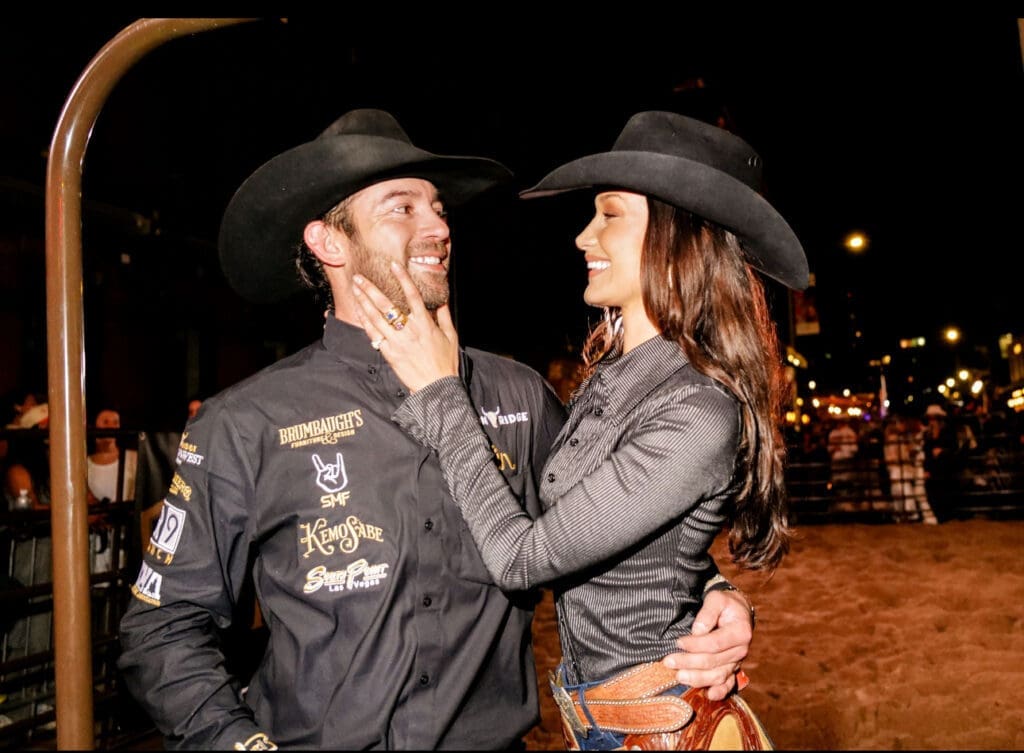 Bella Hadid and Adan Banuelos stop in Weatherford for a screening of the cowboy's short film "Horse Sense."
