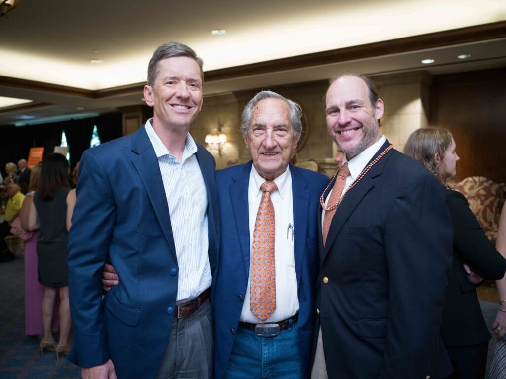 Joe Mattingly, Joe Mattingly Sr., A.J. Brass at the National MS Society 'Together for a Cure' luncheon (Photo by Daniel Ortiz)