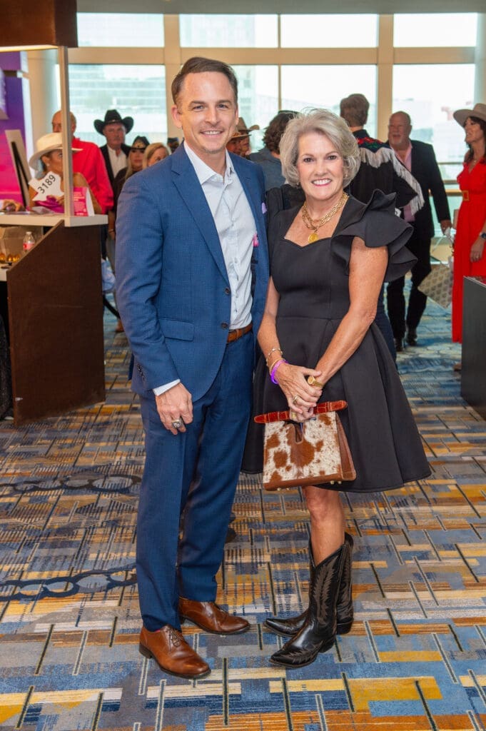 Johnny Bravo, Twila Carter at the Houston Cattle Baron's Ball. (Photo by Jacob Power)