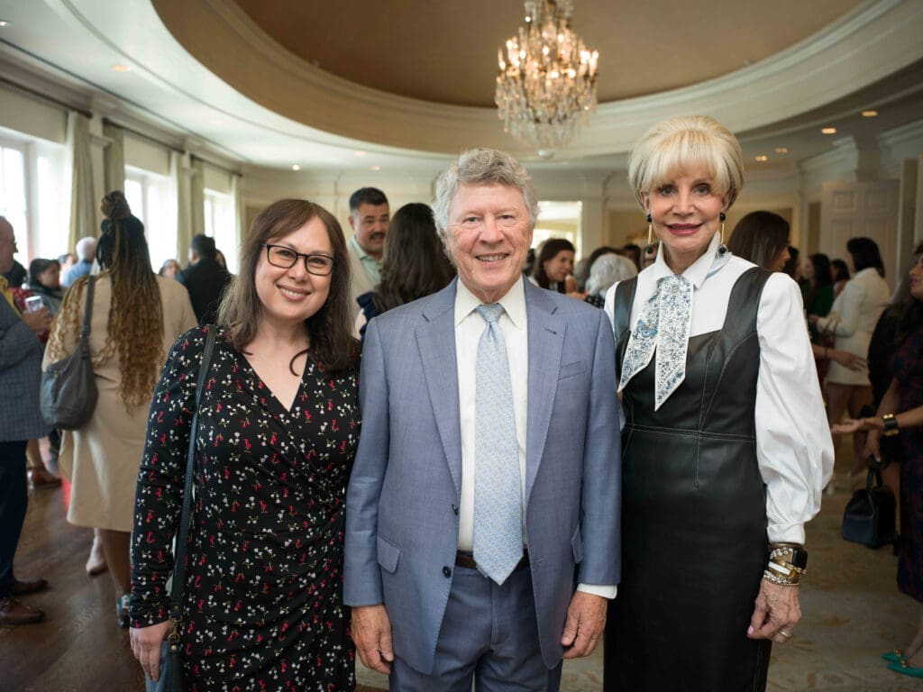 Lisa Wilmore, Ed Emmett, Leisa Holland-Nelson Bowman at the El Centro de Corazón luncheon. (Photo by Daniel Ortiz)