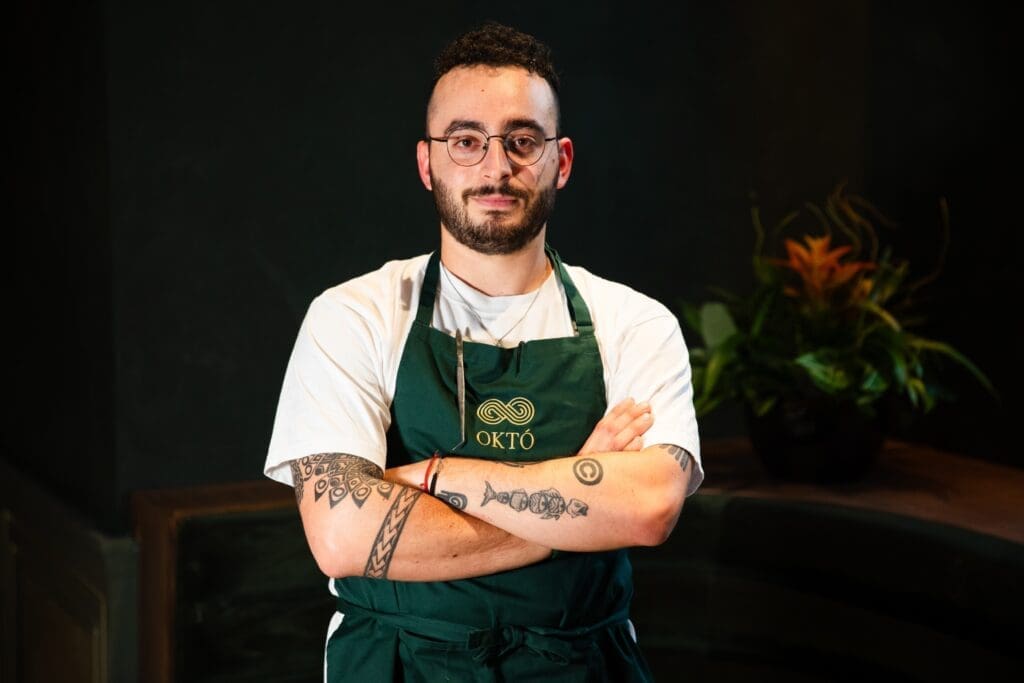 Talented chef of Októ, Yotam Dolev. (Photo by Becca Wright)